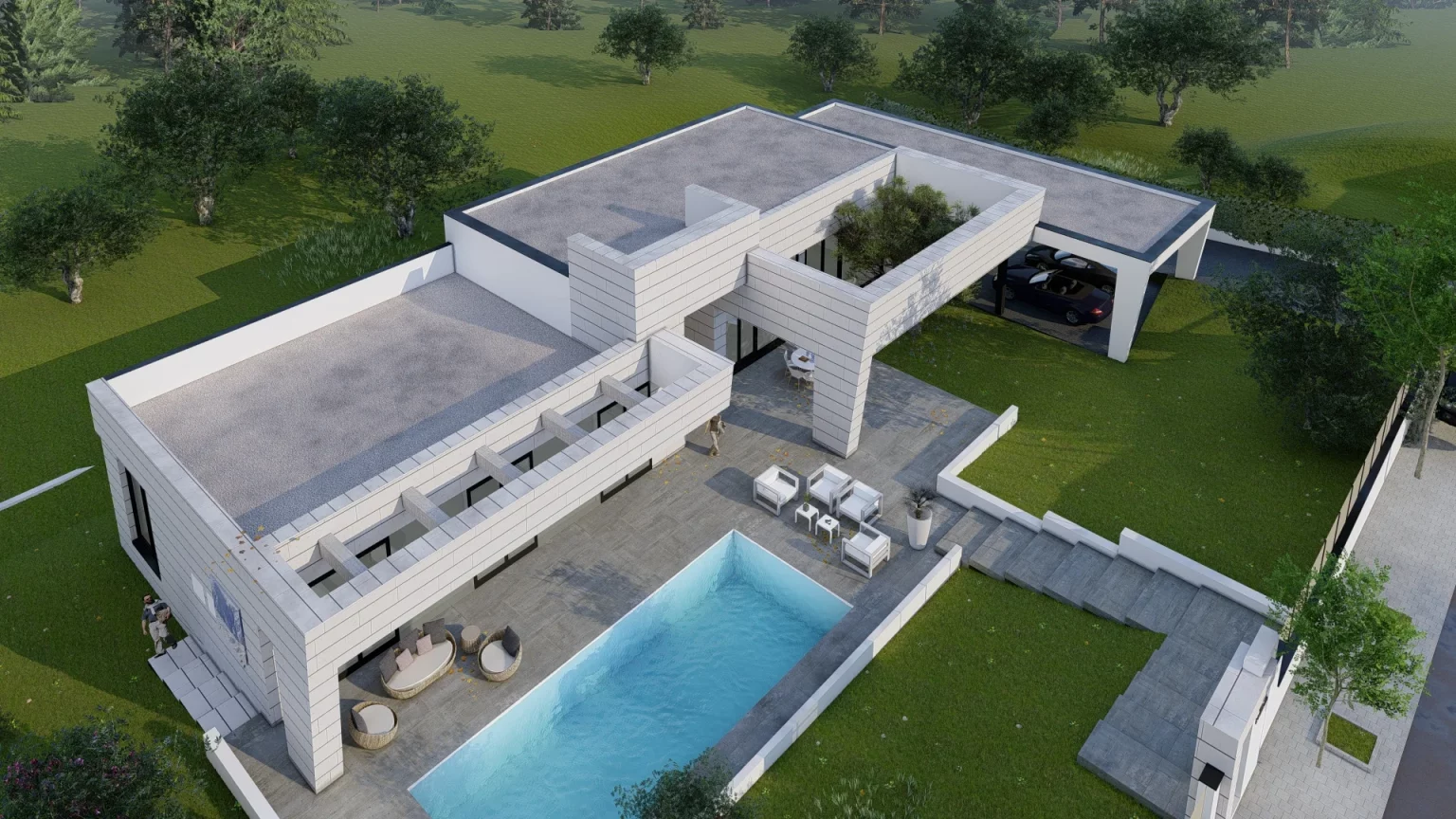 Turnkey prefabricated concrete houses, fran cortés arquitectos