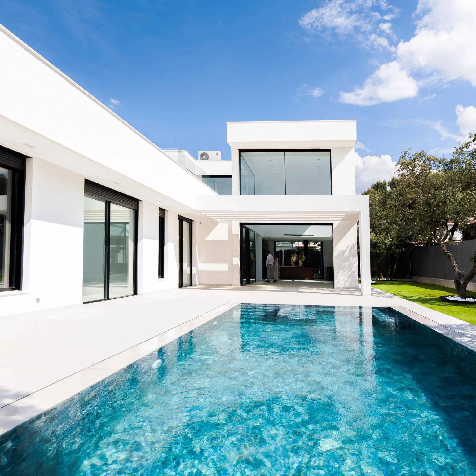 Turnkey prefabricated concrete houses in Boadilla, fran cortés arquitectos