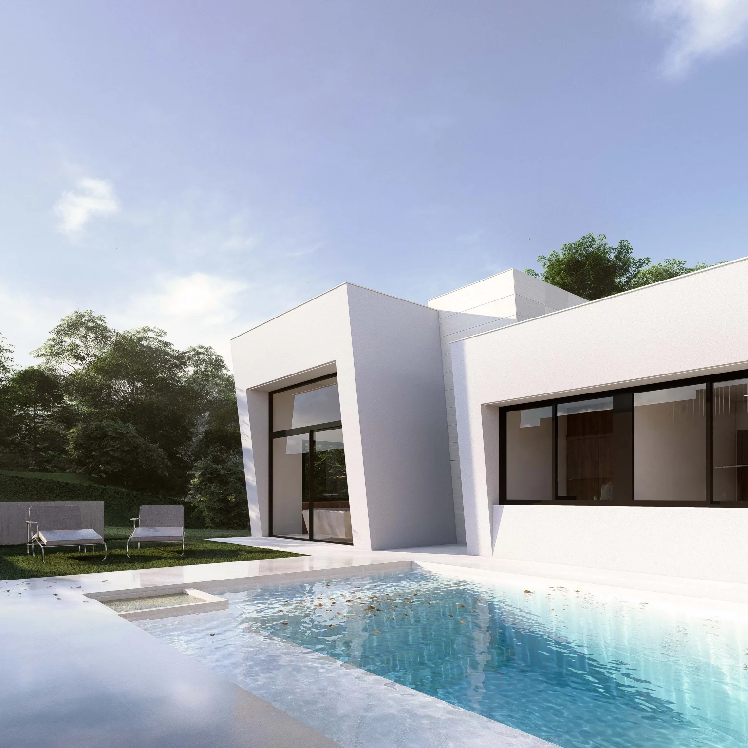 Turnkey prefabricated concrete houses in Getafe, fran cortés arquitectos